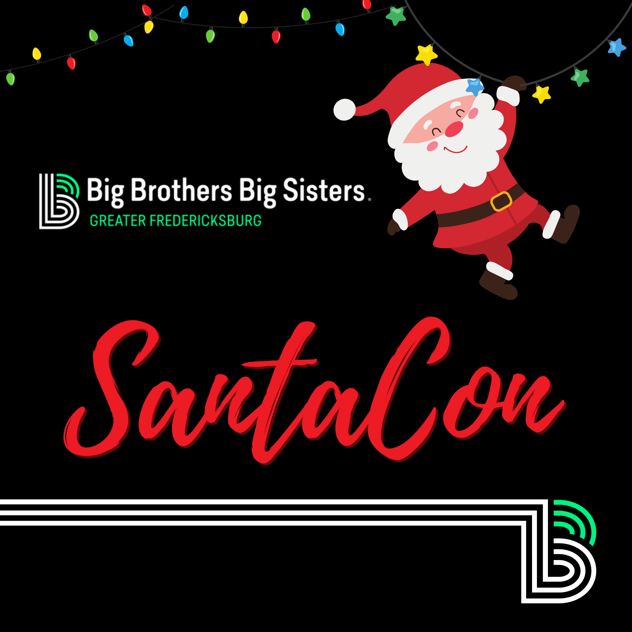 BBBS Greater Fredericksburg SantaCon 2025 - logo